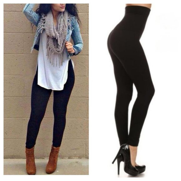 JUST IN! Super Hi Rise Tummy Control Black Legging - Picture 7 of 7